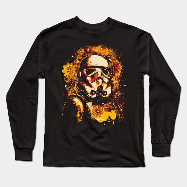 flower trooper Long Sleeve T-Shirt by kharmazero